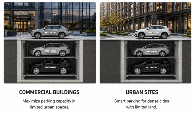 PFPP Pit Four Post Parking System Hidden Underground Parking for Premium and Space-Limited Projects 2 PFPP Pit Four Post Parking System Estacionamento subterrâneo oculto para projetos premium e com espaço limitado 2