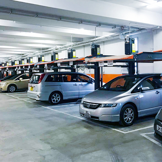 Elevador de estacionamento residencial automatizado vertical