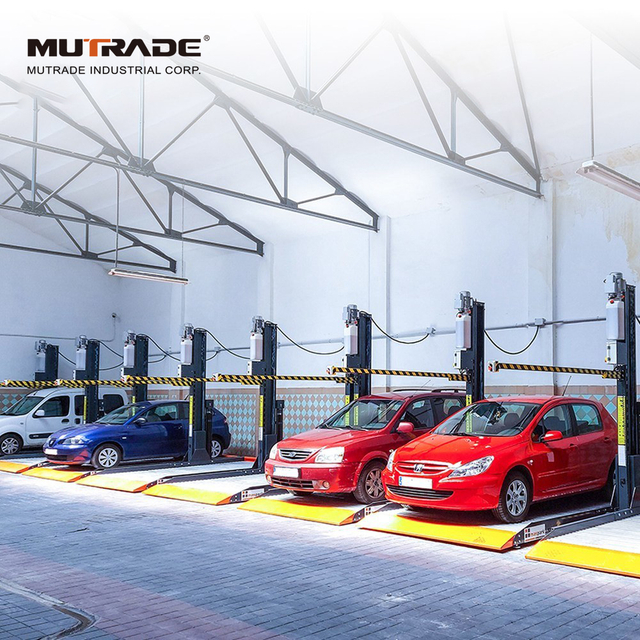 Empilhador hidráulico compacto para carros ao ar livre