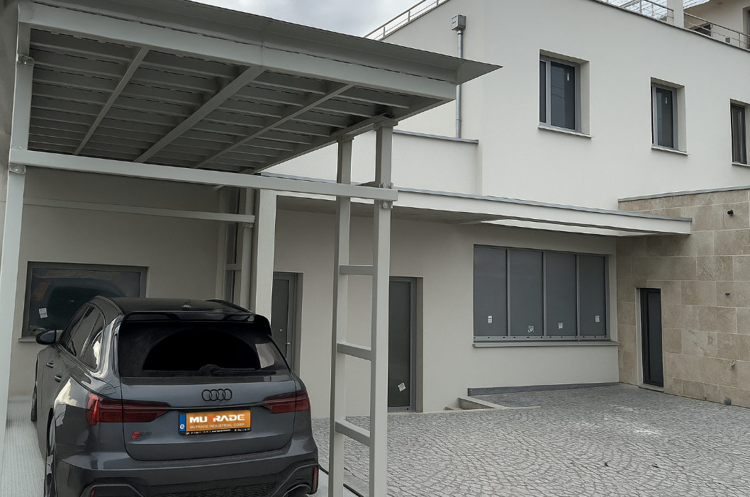 Transformando um estacionamento em casa privado na França com a plataforma de elevação de tesoura de deck duplo