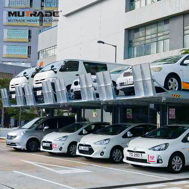 Elevador de estacionamento para carro mecânico com manobrista e 2 postes