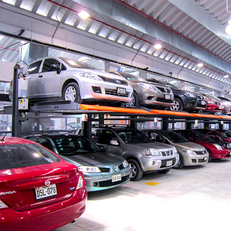 Sistema de estacionamento automatizado de alta densidade em um ambiente urbano restrito