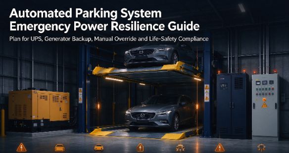 Como lidar com falhas de energia em sistemas de estacionamento automatizados